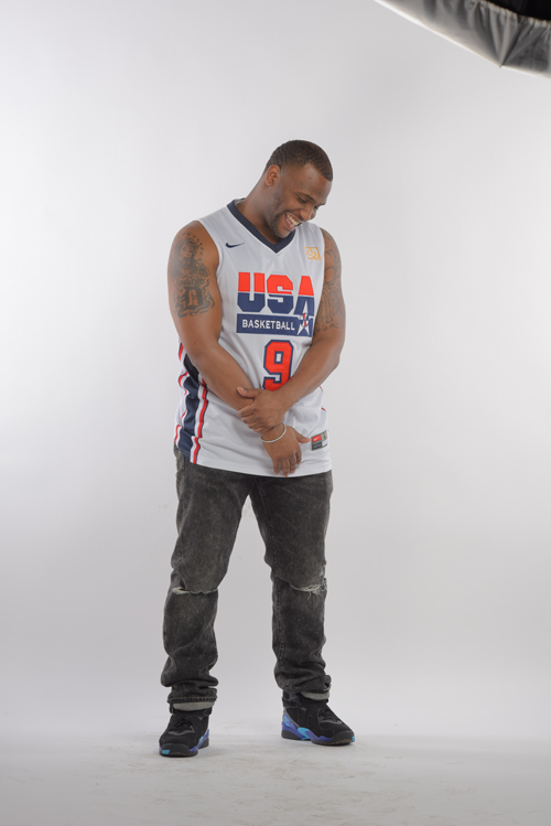 basketball jersey and jeans