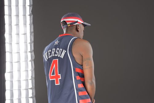 New Mitchell & Ness Allen Iverson Team USA Olympics Jersey Size 54 Sewn Vtg