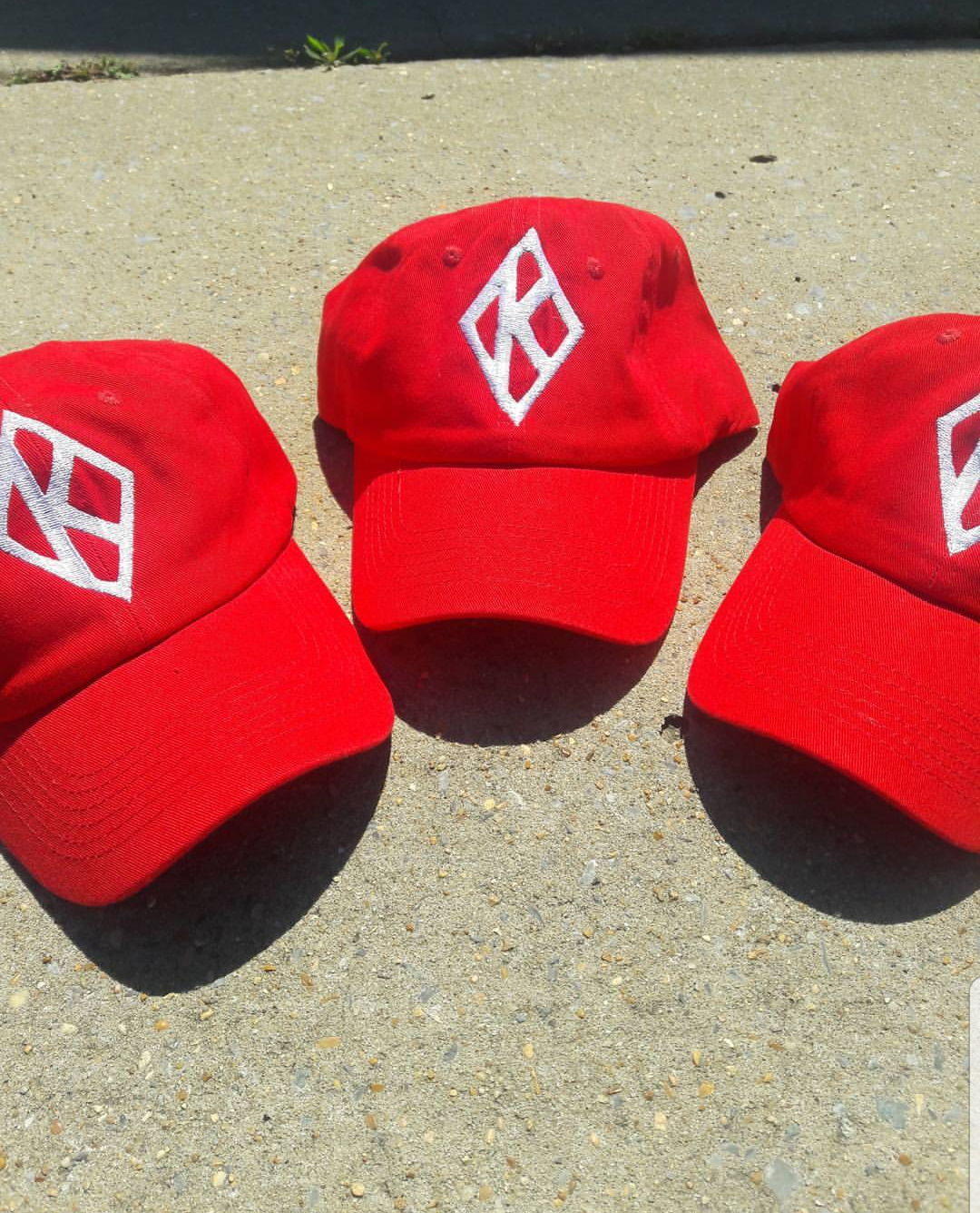 The Kappa Brand Diamond Cap (Red and White)